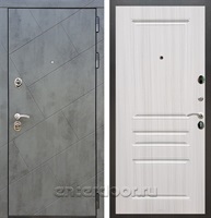Входная дверь Армада Нова ФЛ-243 (Бетон тёмный / Сандал белый)