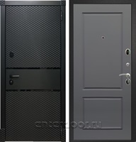 Входная стальная дверь Армада 15 ФЛ-117 (Чёрный кварц / Графит софт)