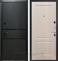 Входная стальная дверь Армада 15 ФЛ-117 (Чёрный кварц / Дуб беленый)