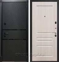 Входная стальная дверь Армада 15 ФЛ-243 (Чёрный кварц / Дуб беленый)