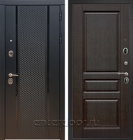 Входная дверь Армада Престиж ФЛС-500 ФЛ-243 (Чёрный кварц / Венге)