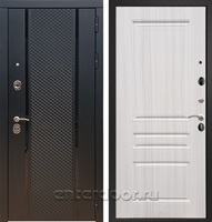 Входная дверь Армада Престиж ФЛС-500 ФЛ-243 (Чёрный кварц / Сандал белый)