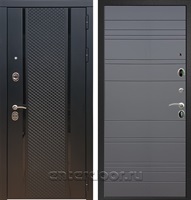 Входная стальная дверь Армада 25 ФЛ-316 (Чёрный кварц / Графит софт)