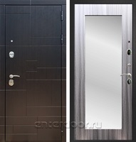 Входная стальная дверь Армада 20 Зеркало Пастораль (Венге / Сандал серый)