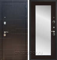 Входная стальная дверь Армада 20 Зеркало Пастораль (Венге / Венге)