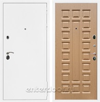 Входная металлическая дверь Сенатор Практик 3К ФЛ-183 (Белая шагрень / Дуб светлый)