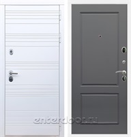 Входная металлическая дверь Армада 14 ФЛ-117 (Белый матовый / Графит софт)