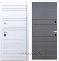 Входная металлическая дверь Армада 14 ФЛ-316 (Белый матовый / Графит софт)