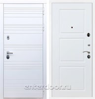 Входная дверь Армада Италия ФЛ-3 (Белый матовый / Белый матовый)