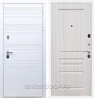 Входная металлическая дверь Армада 14 ФЛ-243 (Белый матовый / Сандал белый)
