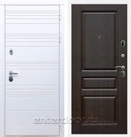 Входная металлическая дверь Армада 14 ФЛ-243 (Белый матовый / Венге)