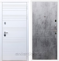 Входная дверь Армада Италия ФЛ-290 (Белый матовый / Бетон тёмный)