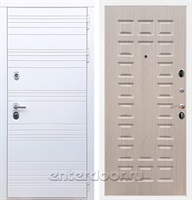 Входная дверь Армада Италия ФЛ-183 (Белый матовый / Дуб беленый)