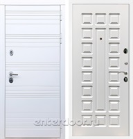 Входная дверь Армада Италия ФЛ-183 (Белый матовый / Белый ясень)