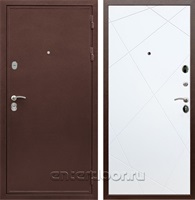 Входная металлическая дверь Армада 5А сталь 3 мм ФЛ-291 (Медный антик / Белый матовый)