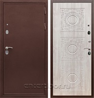 Входная металлическая дверь Армада 5А сталь 3 мм Д-18 (Медный антик / Сосна белая)