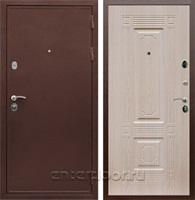Входная металлическая дверь Армада 5А сталь 3 мм ФЛ-2 (Медный антик / Дуб белёный)