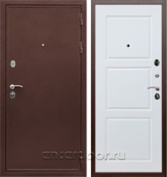 Входная металлическая дверь Армада 5А сталь 3 мм ФЛ-3 (Медный антик / Белый матовый)