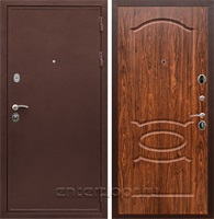 Входная дверь Армада Престиж сталь 3 мм ФЛ-128 (Медный антик / Берёза морёная)