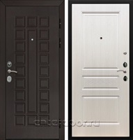 Входная металлическая дверь Армада Сенатор с замком Cisa ФЛ-243 (Венге / Лиственница беж)
