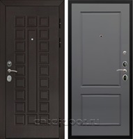 Входная металлическая дверь Армада Сенатор с замком Cisa ФЛ-117 (Венге / Графит софт)