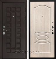 Входная металлическая дверь Армада Сенатор с замком Cisa ФЛ-128 (Венге / Дуб беленый)