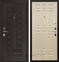 Входная металлическая дверь Армада Сенатор с замком Cisa ФЛ-33 (Венге / Дуб беленый)