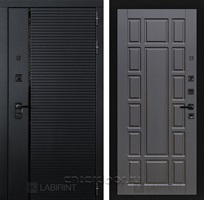 Входная металлическая дверь Лабиринт Piano 12 (Чёрный кварц / Венге)