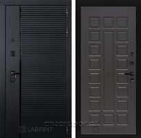 Входная металлическая дверь Лабиринт Piano 04 (Чёрный кварц / Венге)