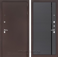 Входная металлическая дверь Лабиринт Классик 22 (Антик медный / Графит софт)