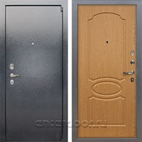 Входная стальная дверь Лекс 3 Барк (Серый букле / Дуб натуральный) панель №15