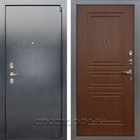 Входная стальная дверь Лекс 3 Барк (Серый букле / Берёза мореная) панель №19