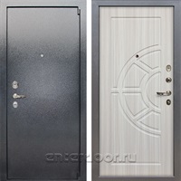 Входная стальная дверь Лекс 3 Барк (Серый букле / Сандал белый) панель №44