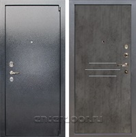 Входная стальная дверь Лекс 3 Барк (Серый букле / Бетон тёмный) панель №82