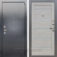 Входная стальная дверь Лекс 3 Барк Клеопатра-2 (Серый букле / Ясень кремовый) панель №66