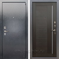 Входная стальная дверь Лекс 3 Барк Верджиния (Серый букле / Венге) панель №39