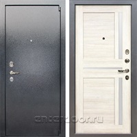 Входная стальная дверь Лекс 3 Барк Баджио (Серый букле / Дуб беленый) панель №47