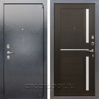 Входная стальная дверь Лекс 3 Барк Баджио (Серый букле / Венге) панель №50