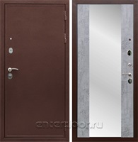 Входная дверь Армада Престиж сталь 3 мм зеркало СБ-16 (Медный антик / Бетон темный)