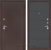 Входная металлическая дверь Лабиринт Классик 13 (Антик медный / Графит софт)