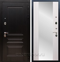 Входная дверь Армада Люксор с зеркалом СБ-16 (Венге / Сандал белый)