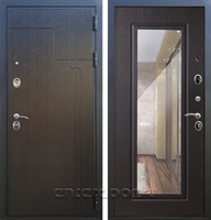 Входная металлическая дверь Армада Премиум 246 с зеркалом ФЛЗ-120 (Венге / Венге)