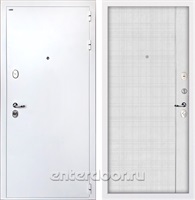 Входная стальная дверь Интекрон Колизей White В-07 (Белая шагрень / Лофт белый)