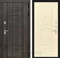 Входная металлическая дверь Лабиринт Сканди 23 (Дарк Грей / Шампань софт)