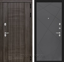 Входная металлическая дверь Лабиринт Сканди 24 (Дарк Грей / Графит софт)