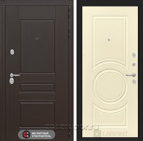 Входная металлическая дверь Лабиринт Мегаполис 23 (Венге / Шампань софт)