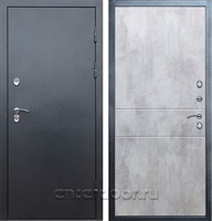 Входная дверь с терморазрывом Снегирь 3К Горизонт (Серебро / Бетон светлый)