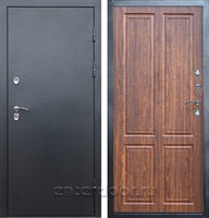 Входная дверь с терморазрывом Снегирь 3К Премиум (Серебро / Орех)