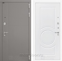 Входная металлическая дверь Лабиринт Formo 23 (Шато Латте / Белый софт)