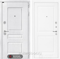 Входная металлическая дверь Лабиринт Versal 11 (Альберо браш / Белый софт)